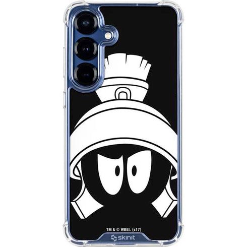Looney Tunes Marvin the Martian Black and White Galaxy S25 Clear Case